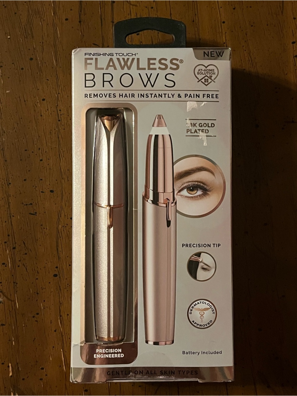 Finishing Touch Flawless Brows Electric Eyebrow Remover - Rose Gold
